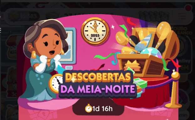 Evento Monopoly Go Descobertas da Meia-Noite (lista de recompensas)